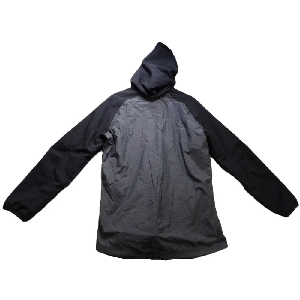 Adidas Houston Rockets Full Zip Hooded Jacket Men L Gray Black Basketball Sports